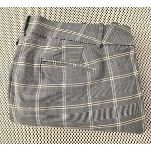 Lane Bryant Career Pants Women 20 Straight Leg Glen Plaid Stretch Ankle Mid Rise
